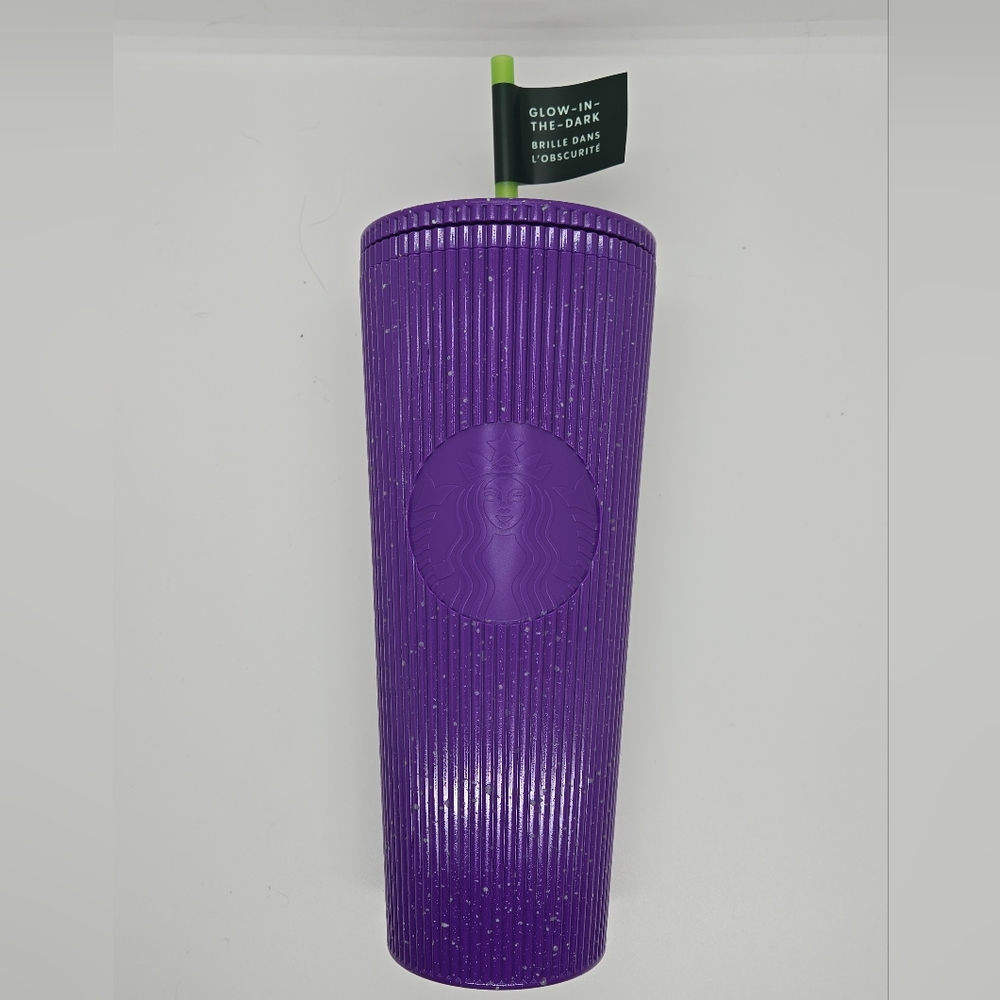 Starbucks Halloween 2024 Purple Glow In The Dark 24 oz Cold Cup